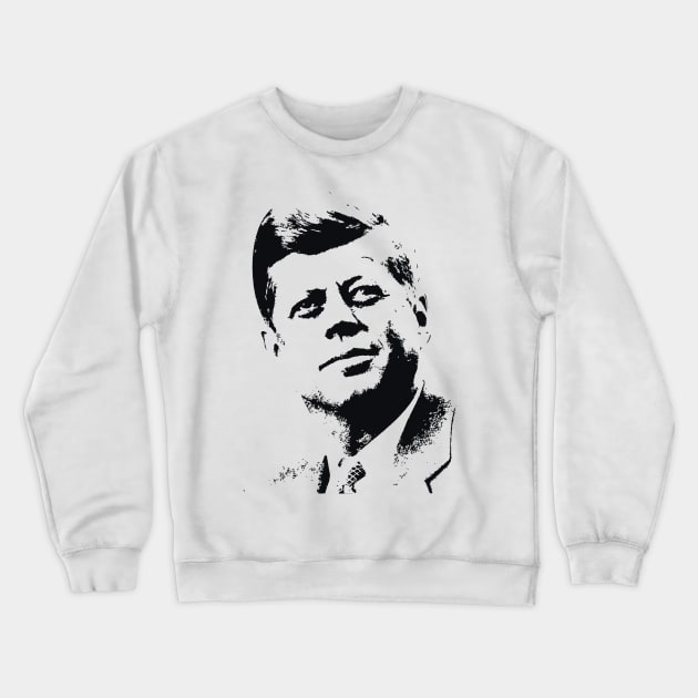 John F. Kennedy Portrait 35th US President Crewneck Sweatshirt by Emma